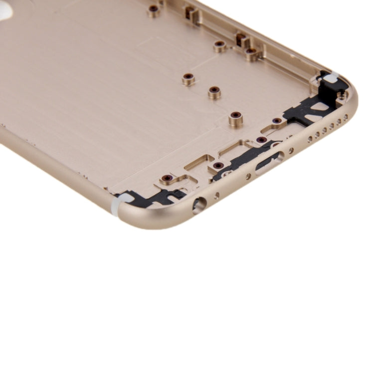 6 in 1 for iPhone 6 (Back Cover + Card Tray + Volume Control Key + Power Button + Mute Switch Vibrator Key + Sign) Full Assembly Housing Cover(Gold) - iPhone 6/6 Plus Parts by PMC Jewellery | Online Shopping South Africa | PMC Jewellery