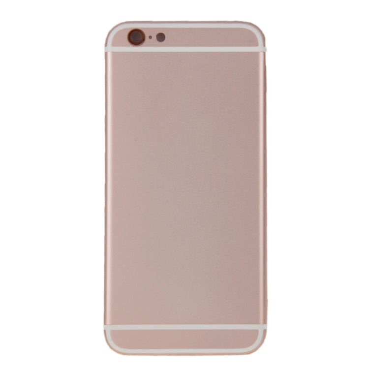 6 in 1 for iPhone 6 (Back Cover + Card Tray + Volume Control Key + Power Button + Mute Switch Vibrator Key + Sign) Full Assembly Housing Cover(Rose Gold) - iPhone 6/6 Plus Parts by PMC Jewellery | Online Shopping South Africa | PMC Jewellery