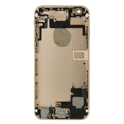 Full Housing Back Cover with Power Button & Volume Button Flex Cable & Charging Port Flex Cable & Speaker Ringer Buzzer for iPhone 6(Gold) - iPhone 6/6 Plus Parts by PMC Jewellery | Online Shopping South Africa | PMC Jewellery