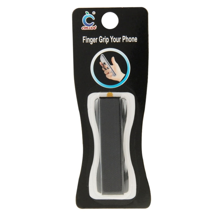 Finger Grip Phone Holder for iPhone, Galaxy, Sony, Lenovo, HTC, Huawei, and other Smartphones(Black) - Ring Holder by PMC Jewellery | Online Shopping South Africa | PMC Jewellery