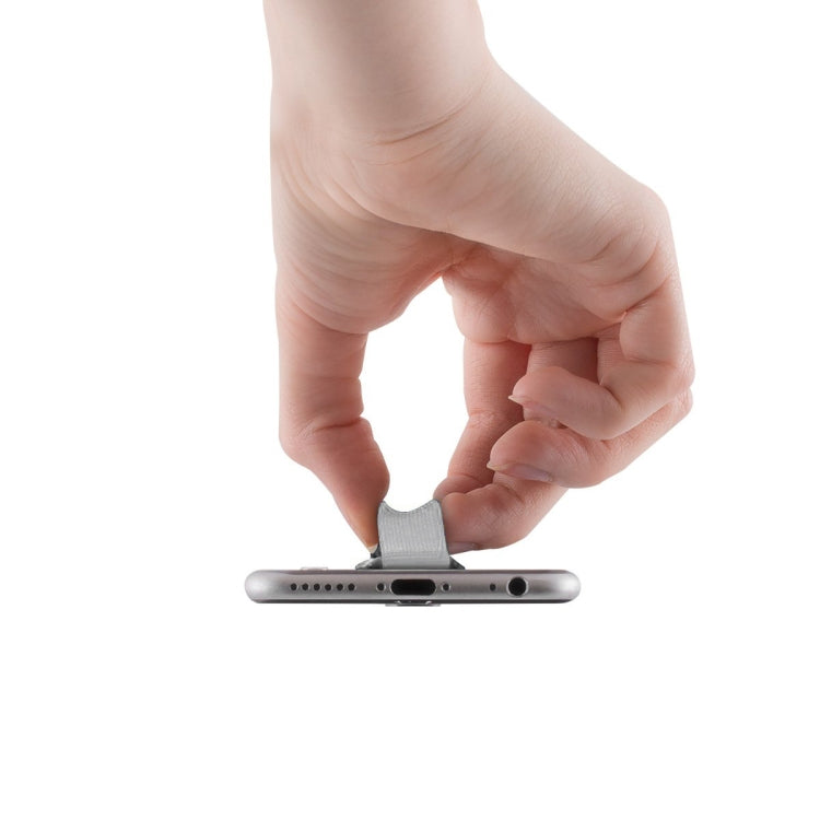 Finger Grip Phone Holder for iPhone, Galaxy, Sony, Lenovo, HTC, Huawei, and other Smartphones(Silver) - Ring Holder by PMC TechLife | Online Shopping South Africa | PMC TechLife