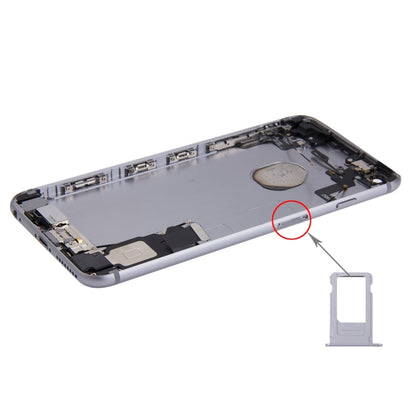 Battery Back Cover Assembly with Card Tray for iPhone 6s Plus(Grey) - iPhone 6S/6S Plus Parts by PMC Jewellery | Online Shopping South Africa | PMC Jewellery