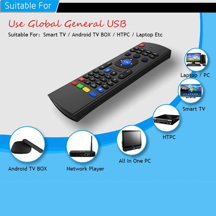 MX3 Air Mouse Wireless 2.4G Remote Control Keyboard with Browser Shortcuts for Android TV Box / Mini PC - MINI PC Accessories & Gadgets by PMC Jewellery | Online Shopping South Africa | PMC Jewellery