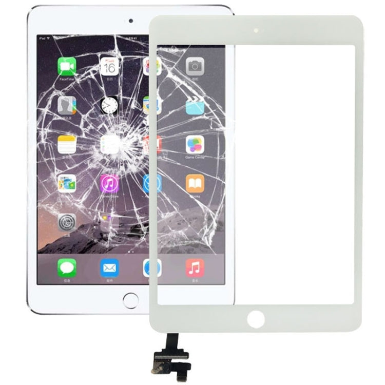 Touch Panel + IC Chip for iPad mini 3(White) - iPad mini 3 Parts by PMC Jewellery | Online Shopping South Africa | PMC Jewellery