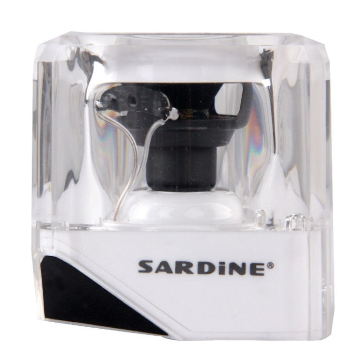 SARDiNE B5 TWS Crystal Case Bluetooth Speaker with Mic & LED Light(White) - Desktop Speaker by SARDiNE | Online Shopping South Africa | PMC Jewellery