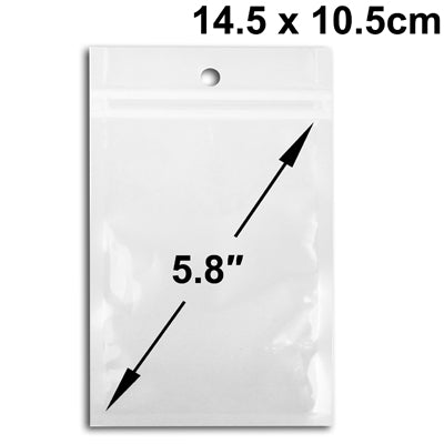 100x 5.8 inch Zip Lock Plastic Poly Bag, Size: 14.5 x 10.5cm (100pcs in one package, the price is for 100pcs) - free shipping - PMC TechLife - Order now!