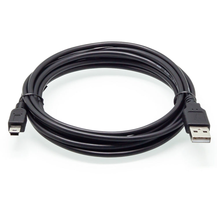 Mini 5-pin USB to USB 2.0 AM Coiled Cable / Spring Cable, Length