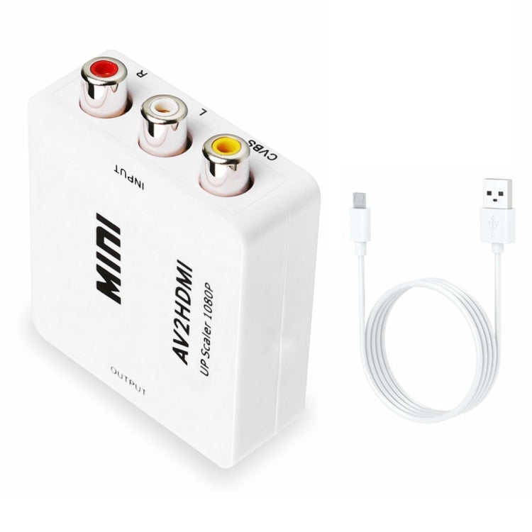 Mini CVBS/L+R Audio to HDMI Converter Adapter - Converter by PMC TechLife | Online Shopping South Africa | PMC TechLife