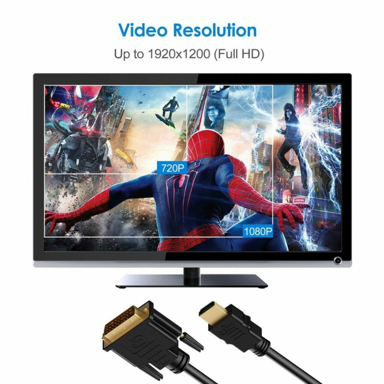 1.8m High Speed HDMI to DVI Cable, Compatible with PlayStation 3 -  by PMC Jewellery | Online Shopping South Africa | PMC Jewellery