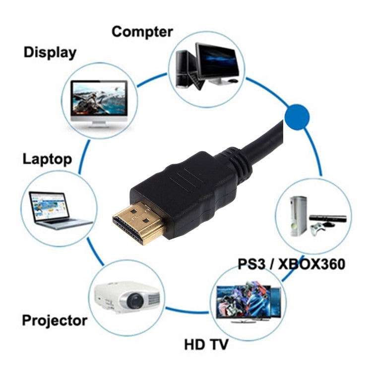 1.5m Gold Plated HDMI to 19 Pin HDMI Cable, 1.4 Version, Support 3D / HD TV / XBOX 360 / PS3 / Projector / DVD Player etc - Cable by PMC TechLife | Online Shopping South Africa | PMC TechLife