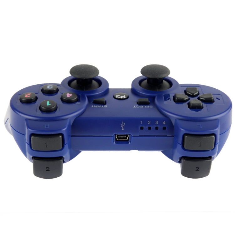 Double Shock III Wireless Controller, Manette Sans Fil Double Shock III for Sony PS3, Has Vibration Action(with logo)(Blue) - Gamepads by PMC Jewellery | Online Shopping South Africa | PMC Jewellery