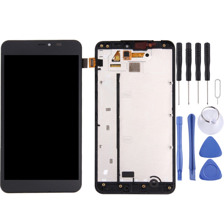 LCD Screen and Digitizer Full Assembly with Frame for Microsoft Lumia 640 XL(Black) - LCD Screen by PMC Jewellery | Online Shopping South Africa | PMC Jewellery