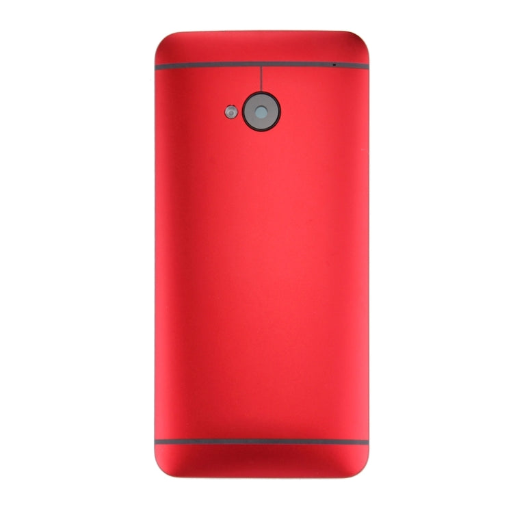 Full Housing Cover (Front Housing LCD Frame Bezel Plate + Back Cover) for HTC One M7 / 801e(Red) - Full Housing Cover by PMC Jewellery | Online Shopping South Africa | PMC Jewellery