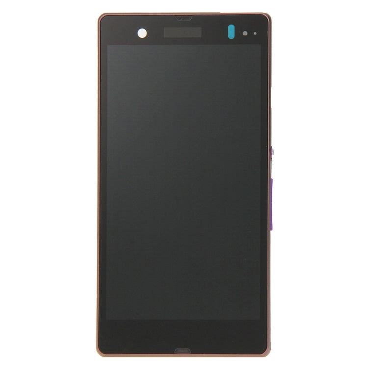 LCD Display + Touch Panel with Frame  for Sony Xperia Z / L36H / C6603 / C6602(Purple) - LCD Screen by PMC Jewellery | Online Shopping South Africa | PMC Jewellery