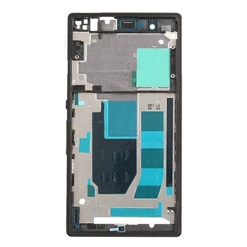 Front Housing LCD Frame Bezel Plate  for Sony Xperia Z / L36h / C6602 / C6603(Black) - Frame Bezel Plate by PMC Jewellery | Online Shopping South Africa | PMC Jewellery