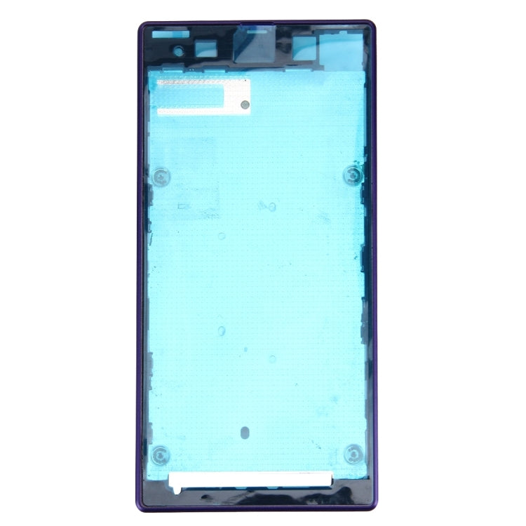 Front Housing LCD Frame Bezel Plate  for Sony Xperia Z1 / C6902 / L39h / C6903 / C6906 / C6943(Purple) - Frame Bezel Plate by PMC TechLife | Online Shopping South Africa | PMC TechLife