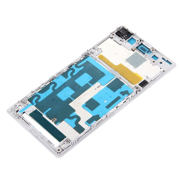 Front Housing LCD Frame Bezel Plate  for Sony Xperia Z1 / C6902 / L39h / C6903 / C6906 / C6943(White) - Frame Bezel Plate by PMC Jewellery | Online Shopping South Africa | PMC Jewellery