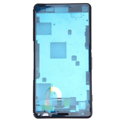 Front Housing LCD Frame Bezel Plate for Sony Xperia Z3 Compact / D5803 / D5833(Black) - Frame Bezel Plate by PMC Jewellery | Online Shopping South Africa | PMC Jewellery