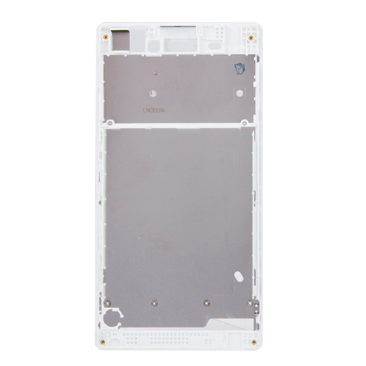 Front Housing  with Adhesive Sticker for Sony Xperia T3(White) - Frame Bezel Plate by PMC Jewellery | Online Shopping South Africa | PMC Jewellery