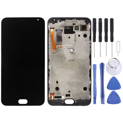 TFT LCD Screen for Meizu MX5 Digitizer Full Assembly with Frame(Black) - LCD Screen by PMC Jewellery | Online Shopping South Africa | PMC Jewellery