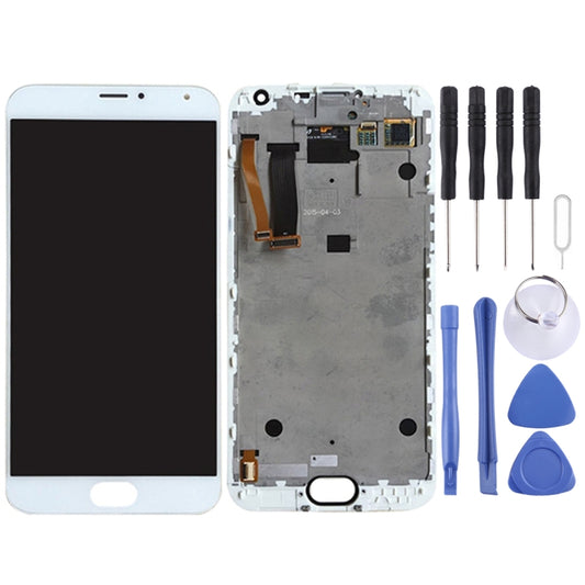 TFT LCD Screen for Meizu MX5 Digitizer Full Assembly with Frame(White) - LCD Screen by PMC Jewellery | Online Shopping South Africa | PMC Jewellery
