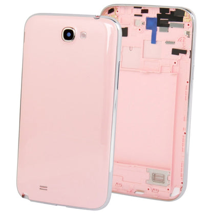 For Galaxy Note II / N7100 Original Full Housing Chassis with Back Cover + Volume Button (Pink) - Back Cover by PMC Jewellery | Online Shopping South Africa | PMC Jewellery