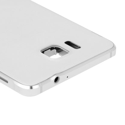 For Galaxy Alpha / G850 Full Housing Cover (Front Housing LCD Frame Bezel Plate + Middle Frame Bezel Back Plate Housing Camera Lens Panel + Battery Back Cover ) (White) - Back Cover by PMC Jewellery | Online Shopping South Africa | PMC Jewellery