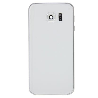 For Galaxy S6 / G920F Full Housing Cover (Back Plate Housing Camera Lens Panel + Battery Back Cover ) (White) - Back Cover by PMC Jewellery | Online Shopping South Africa | PMC Jewellery