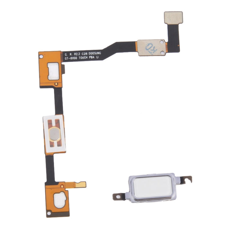 For Galaxy S II / i9100 LCD Middle Board with Button Cable,  (White) - Frame Bezel Plate by PMC Jewellery | Online Shopping South Africa | PMC Jewellery