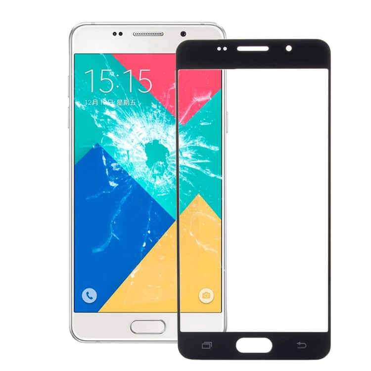 For Galaxy A5 (2016) / A510 Front Screen Outer Glass Lens (Black) - Outer Glass Lens by PMC Jewellery | Online Shopping South Africa | PMC Jewellery