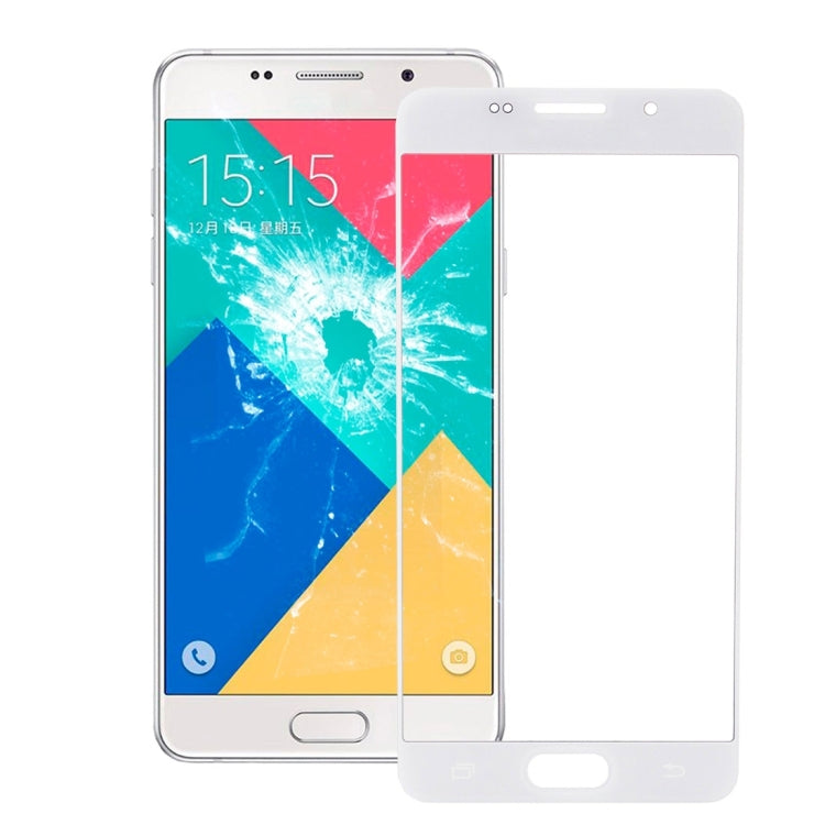 For Galaxy A7 (2016) / A710 Front Screen Outer Glass Lens (White) - Outer Glass Lens by PMC Jewellery | Online Shopping South Africa | PMC Jewellery