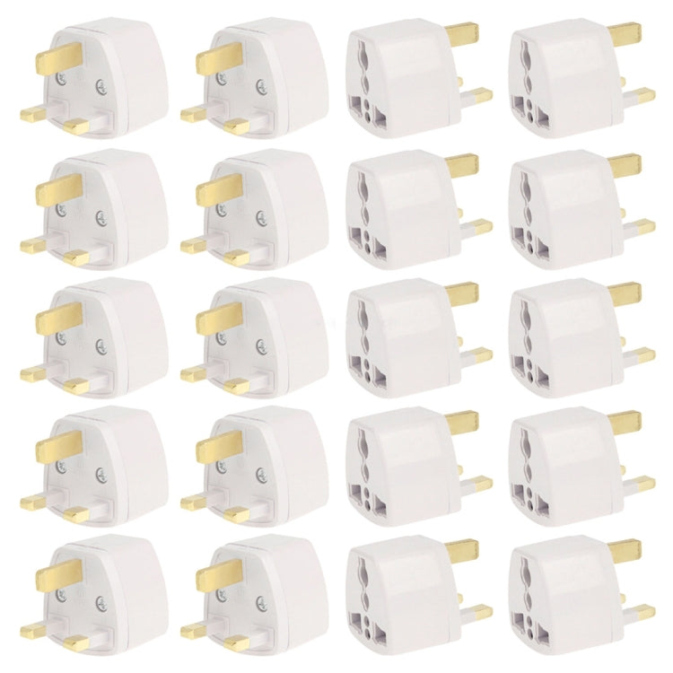 20 PCS Plug Adapter, Travel Power Adapter with UK Socket Plug - Plug Adaptor by PMC Jewellery | Online Shopping South Africa | PMC Jewellery