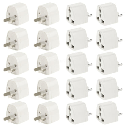 20 PCS Plug Adapter, Travel Power Adaptor with AU Socket Plug - Plug Adaptor by PMC Jewellery | Online Shopping South Africa | PMC Jewellery