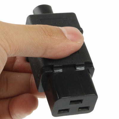 3 Prong Female AC Wall Universal Travel Power Socket Plug Adaptor(Black) - Plug Adaptor by PMC Jewellery | Online Shopping South Africa | PMC Jewellery