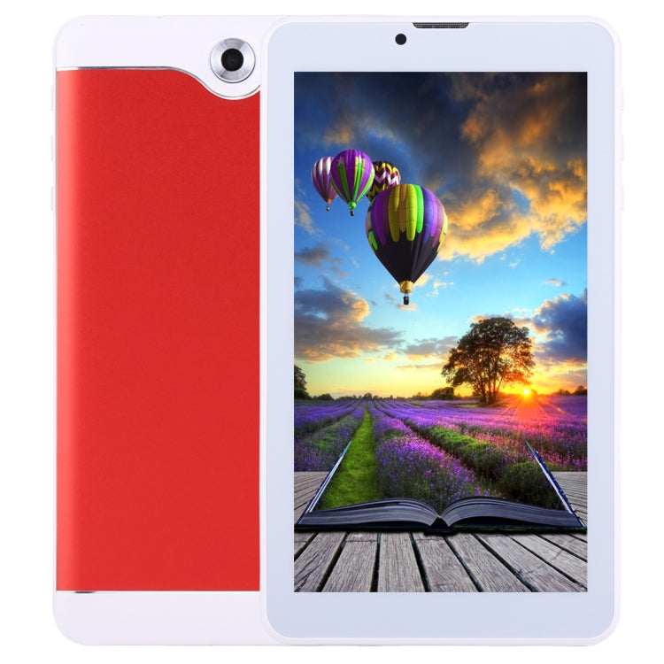 7.0 inch Tablet PC, 1GB+16GB, 3G Phone Call, Android 4.4.2, MTK6582 Quad Core up to 1.3GHz, Dual SIM, WiFi, OTG, Bluetooth(Red) - 7.0-8.0 inch by PMC Jewellery | Online Shopping South Africa | PMC Jewellery