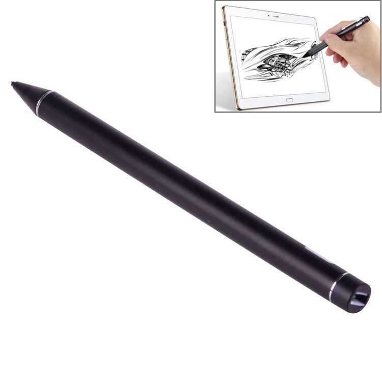 Universal Rechargeable Capacitive Touch Screen Stylus Pen with 2.3mm Superfine Metal Nib, For iPhone, iPad, Samsung, and Other Capacitive Touch Screen Smartphones or Tablet PC(Black) - free shipping - PMC TechLife - Order now!