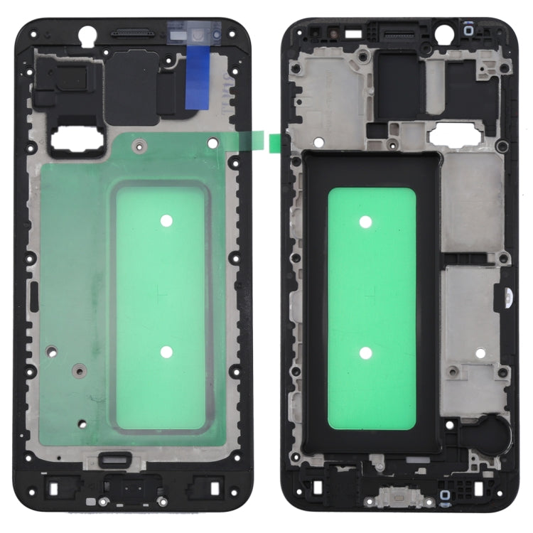 For Galaxy C8  Front Housing LCD Frame Bezel Plate(Black) - Frame Bezel Plate by PMC Jewellery | Online Shopping South Africa | PMC Jewellery