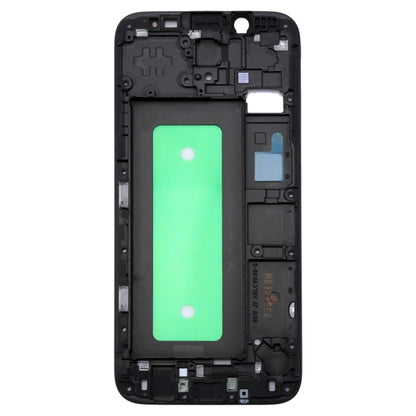 For Galaxy J730  Front Housing LCD Frame Bezel Plate(Black) - Frame Bezel Plate by PMC Jewellery | Online Shopping South Africa | PMC Jewellery