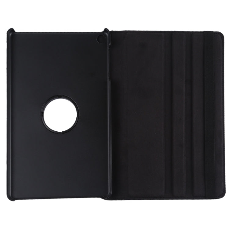 Litchi Texture Horizontal Flip 360 Degrees Rotation Leather Case for Galaxy Tab A 10.1 (2019) T510 / T515, with Holder (Black) - Tab A 10.1 (2019) T510 / T515 by PMC TechLife | Online Shopping South Africa | PMC TechLife | Buy Now Pay Later Mobicred