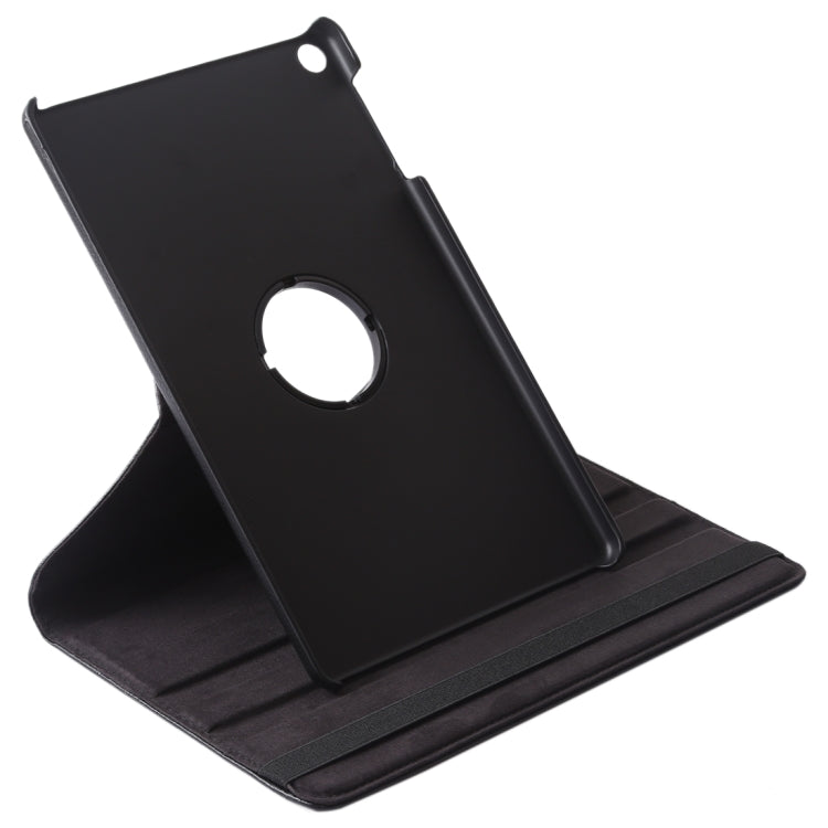 Litchi Texture Horizontal Flip 360 Degrees Rotation Leather Case for Galaxy Tab A 10.1 (2019) T510 / T515, with Holder (Black) - Tab A 10.1 (2019) T510 / T515 by PMC TechLife | Online Shopping South Africa | PMC TechLife | Buy Now Pay Later Mobicred