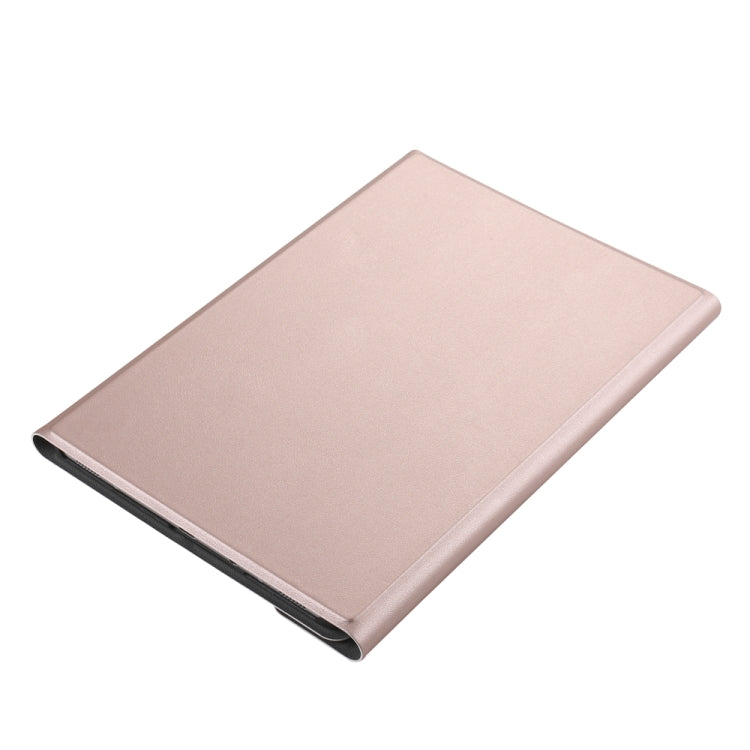 A510 Bluetooth 3.0 Ultra-thin Detachable Bluetooth Keyboard Leather Tablet Case for Samsung Galaxy Tab A 10.1 (2019) T510 / T515, with Pen Slot & Holder (Rose Gold) - free shipping - PMC TechLife - Order now!