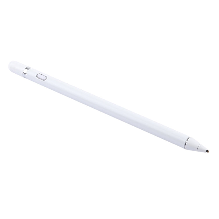 Long Universal Rechargeable Capacitive Touch Screen Stylus Pen with 2.3mm Superfine Metal Nib for iPhone, iPad, Samsung, and Other Capacitive Touch Screen Smartphones or Tablet PC(White) - free shipping - PMC TechLife - Order now!