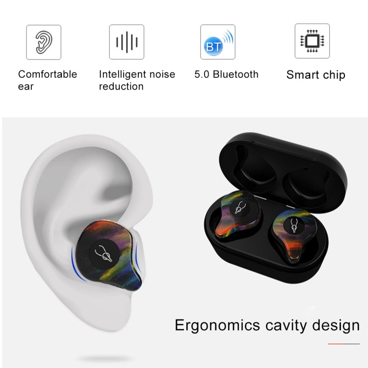 SABBAT X12PRO Mini Bluetooth 5.0 In-Ear Stereo Earphone with Charging Box, For iPad, iPhone, Galaxy, Huawei, Xiaomi, LG, HTC and Other Smart Phones(Fantasy) - free shipping - PMC TechLife - Order now!