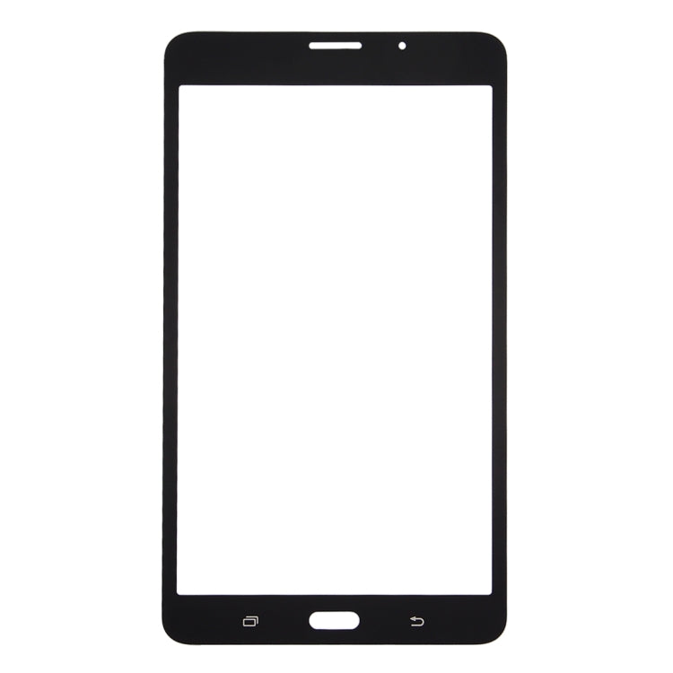 For Galaxy Tab A 7.0 LTE (2016) / T285 Front Screen Outer Glass Lens (Black) - Outer Glass Lens by PMC Jewellery | Online Shopping South Africa | PMC Jewellery