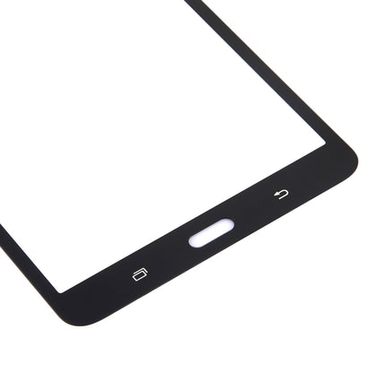 For Galaxy Tab A 7.0 LTE (2016) / T285 Front Screen Outer Glass Lens (Black) - Outer Glass Lens by PMC Jewellery | Online Shopping South Africa | PMC Jewellery