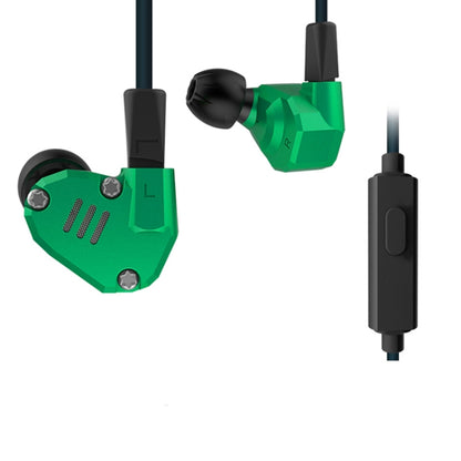 KZ ZS6 3.5mm Plug Hanging Ear Sports Design In-Ear Style Wire Control Earphone, Cable Length: 1.2m (Green) - In Ear Wired Earphone by KZ | Online Shopping South Africa | PMC Jewellery