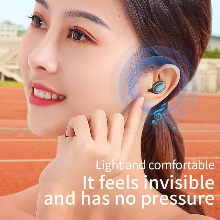 C1 Bluetooth 5.0 TWS Circular Chimney Touch Digital Display True Wireless Bluetooth Earphone with Charging Box(Blue) - TWS Earphone by PMC Jewellery | Online Shopping South Africa | PMC Jewellery