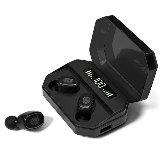 M8 Bluetooth 5.0 TWS Touch Digital Display True Wireless Bluetooth Earphone with Charging Box(Black) - TWS Earphone by PMC Jewellery | Online Shopping South Africa | PMC Jewellery