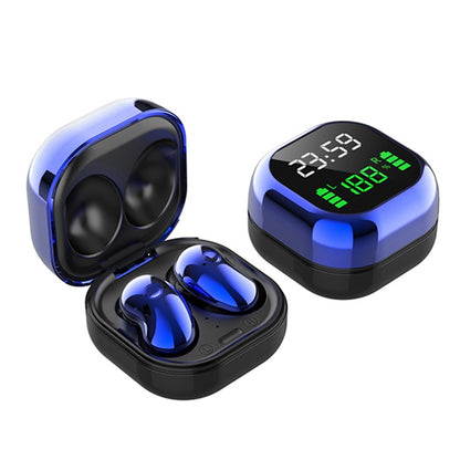 S6 Plus Bluetooth 5.0 TWS Touch Digital Display Mini Clock True Wireless Bluetooth Earphone with Charging Box(Blue) - TWS Earphone by PMC Jewellery | Online Shopping South Africa | PMC Jewellery