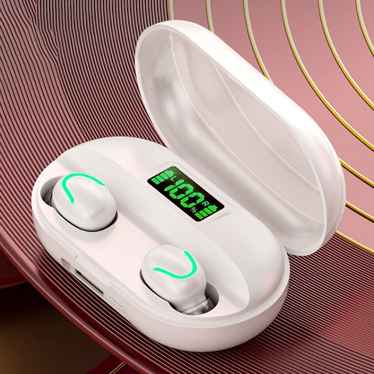 T2 Bluetooth 5.0 TWS Touch Digital Display True Wireless Bluetooth Earphone with Charging Box(White) - TWS Earphone by PMC TechLife | Online Shopping South Africa | PMC TechLife